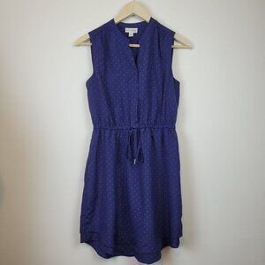 Miason Jules Blue & Whit Polka-dot Dress Size Small